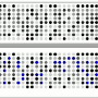 dance traces in a neural map in Lisp, 2001