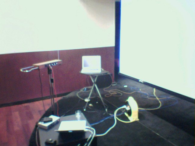 Artificial neural networks generating rythmic patterns in real time with a theremin, National Taïwan University, oct. 24 2003.